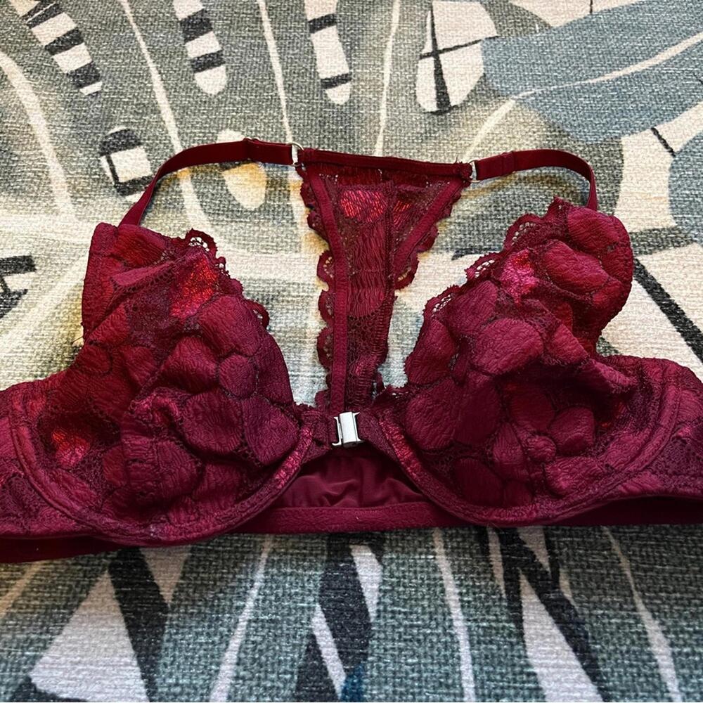 Ruby Lace Racer Bralette - Picture 2 of 7